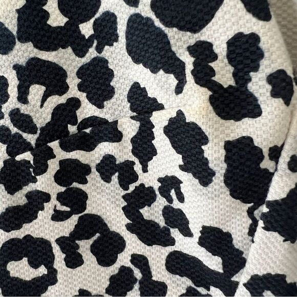 Michael Kors Sleeveless Textured Cross Front Animal Print Sheath Dress Size 4 - Picture 8 of 9